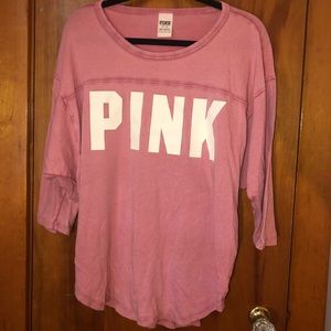 pink long sleeve t-shirt
